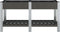 vidaXL - Plantenbak - verhoogd - met - schap - 175x50x75 - cm - HKC - grijs