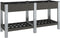 vidaXL - Plantenbak - verhoogd - met - schap - 175x50x75 - cm - HKC - grijs