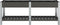 vidaXL - Plantenbak - verhoogd - met - schap - 200x50x75 - cm - HKC - grijs