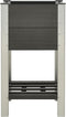 vidaXL - Plantenbak - verhoogd - met - schap - 50x50x90 - cm - HKC - grijs