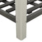 vidaXL - Plantenbak - verhoogd - met - schap - 50x50x90 - cm - HKC - grijs