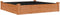 vidaXL - Plantenbak - verhoogd - met - voering - 120x120x25 - cm - vurenhout - bruin