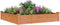 vidaXL - Plantenbak - verhoogd - met - voering - 120x120x25 - cm - vurenhout - bruin