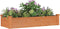 vidaXL - Plantenbak - verhoogd - met - voering - 120x45x25 - cm - vurenhout - bruin