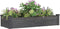 vidaXL - Plantenbak - verhoogd - met - voering - 120x45x25 - cm - vurenhout - grijs