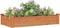 vidaXL - Plantenbak - verhoogd - met - voering - 120x60x25 - cm - vurenhout - bruin