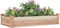 vidaXL - Plantenbak - verhoogd - met - voering - 120x60x25 - cm - massief - vurenhout