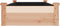 vidaXL - Plantenbak - verhoogd - met - voering - 120x60x25 - cm - massief - vurenhout