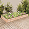 vidaXL - Plantenbak - verhoogd - met - voering - 240x120x25 - cm - massief - vurenhout