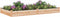 vidaXL - Plantenbak - verhoogd - met - voering - 240x120x25 - cm - massief - vurenhout