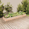 vidaXL - Plantenbak - verhoogd - met - voering - 240x45x25 - cm - massief - vurenhout