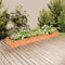 vidaXL - Plantenbak - verhoogd - met - voering - 240x45x25 - cm - vurenhout - bruin