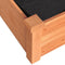 vidaXL - Plantenbak - verhoogd - met - voering - 240x45x25 - cm - vurenhout - bruin