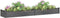vidaXL - Plantenbak - verhoogd - met - voering - 240x45x25 - cm - vurenhout - grijs