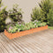 vidaXL - Plantenbak - verhoogd - met - voering - 240x60x25 - cm - vurenhout - bruin