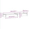 vidaXL - Plantenbak - verhoogd - met - voering - 240x60x25 - cm - vurenhout - bruin