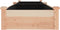 vidaXL - Plantenbak - verhoogd - met - voering - 240x60x25 - cm - massief - vurenhout