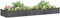 vidaXL - Plantenbak - verhoogd - met - voering - 240x60x25 - cm - vurenhout - grijs