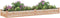 vidaXL - Plantenbak - verhoogd - met - voering - 240x60x25 - cm - massief - vurenhout