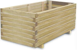 vidaXL - Plantenbak - verhoogd - rechthoekig - 100x50x40 - cm - hout
