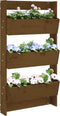 vidaXL - Plantenbak - wand - 3-laags - 60x18,5x110 - cm - grenenhout - honingbruin