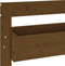 vidaXL - Plantenbak - wand - 3-laags - 60x18,5x110 - cm - grenenhout - honingbruin