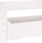 vidaXL - Plantenbak - wandmontage - 3-laags - 60x18,5x110 - cm - grenenhout - wit