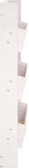 vidaXL - Plantenbak - wandmontage - 3-laags - 60x18,5x110 - cm - grenenhout - wit