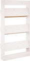 vidaXL - Plantenbak - wandmontage - 3-laags - 60x18,5x110 - cm - grenenhout - wit