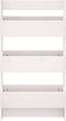 vidaXL - Plantenbak - wandmontage - 3-laags - 60x18,5x110 - cm - grenenhout - wit