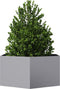 vidaXL - Plantenbak - zeshoek - 104x90x45 - cm - gegalvaniseerd - staal