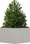 vidaXL - Plantenbak - zeshoek - 104x90x45 - cm - roestvrijstaal
