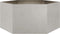 vidaXL - Plantenbak - zeshoek - 104x90x45 - cm - roestvrijstaal
