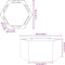 vidaXL - Plantenbak - zeshoek - 104x90x45 - cm - staal - olijfgroen