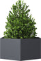 vidaXL - Plantenbak - zeshoek - 104x90x45 - cm - staal - antracietkleurig