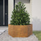 vidaXL - Plantenbak - zeshoek - 104x90x45 - cm - weervast - staal