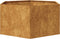 vidaXL - Plantenbak - zeshoek - 104x90x45 - cm - weervast - staal
