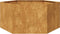 vidaXL - Plantenbak - zeshoek - 104x90x45 - cm - weervast - staal