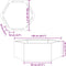 vidaXL - Plantenbak - zeshoek - 138x120x45 - cm - gegalvaniseerd - staal