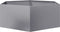 vidaXL - Plantenbak - zeshoek - 138x120x45 - cm - gegalvaniseerd - staal