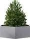vidaXL - Plantenbak - zeshoek - 138x120x45 - cm - gegalvaniseerd - staal