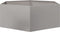 vidaXL - Plantenbak - zeshoek - 138x120x45 - cm - roestvrijstaal