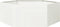 vidaXL - Plantenbak - zeshoek - 138x120x45 - cm - staal - wit