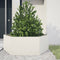 vidaXL - Plantenbak - zeshoek - 138x120x45 - cm - staal - wit