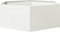 vidaXL - Plantenbak - zeshoek - 138x120x45 - cm - staal - wit