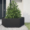 vidaXL - Plantenbak - zeshoek - 138x120x45 - cm - staal - zwart