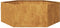 vidaXL - Plantenbak - zeshoek - 138x120x45 - cm - weervast - staal