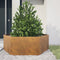vidaXL - Plantenbak - zeshoek - 138x120x45 - cm - weervast - staal