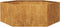 vidaXL - Plantenbak - zeshoek - 138x120x45 - cm - weervast - staal
