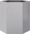 vidaXL - Plantenbak - zeshoek - 46x40x45 - cm - gegalvaniseerd - staal